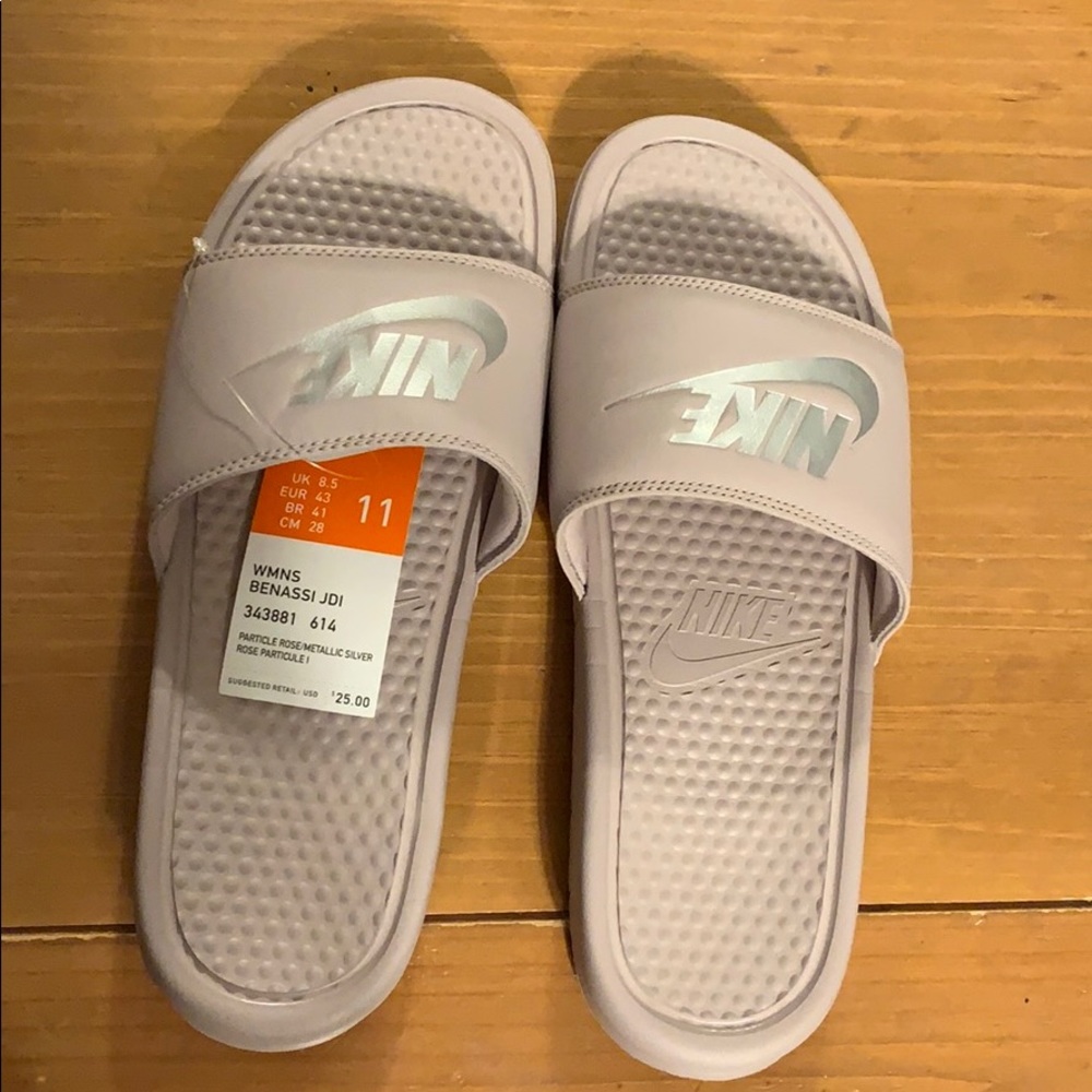 Nike Benassi JDI!! New!! Size 11. Rose pink